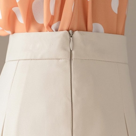 Khaki Pleated Mini Skort - Picture 5 of 5